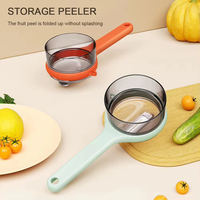 Multifunctioneel Schilmes Met Opbergdooshandleiding Appelschilsnijder Draagbare Groenteaardappelen Schillers Keukenaccessoires