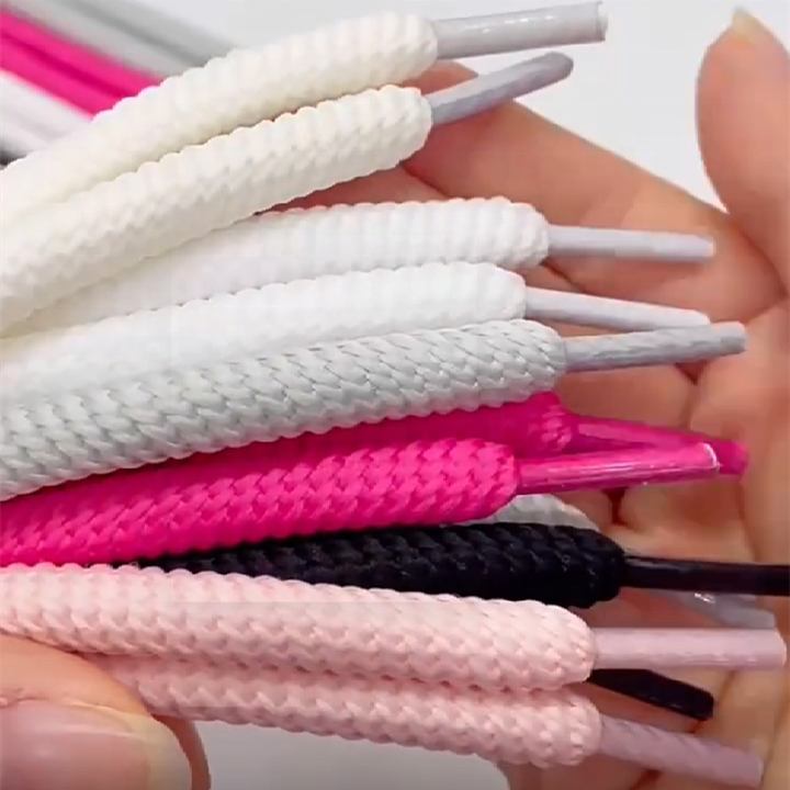 Lacci Per Scarpe In Corda Spessa 10mm - 120cm E 140cm, Cotone Intrecciato, Per Scarpe Da Ginnastica E Casual