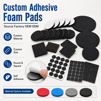 Feuille de caoutchouc mousse silicone découpée sur mesure, imperméable, adhésion forte, antidérapante, absorbant les chocs, protection personnalisée pour pieds de meubles