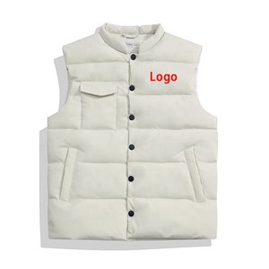 <span class=keywords><strong>Chaleco</strong></span> <span class=keywords><strong>Acolchado</strong></span> Grueso Personalizado, Uniforme de <span class=keywords><strong>Trabajo</strong></span> de Invierno con Bolsillo en el Pecho, Chaqueta sin Mangas Térmica y Cortavientos para Deportes al Aire Libre - Product Image 1