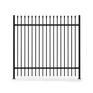 硬质PVC围栏格栅门住宅铝制栅栏围栏护栏板铁金属热浸镀锌或粉末涂层