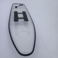 Planche à pagaie transparente en polycarbonate Planche de SUP transparente Planche de pagaie verticale transparente Crystal SUP