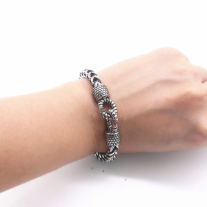 yunnique <b>Titanium</b> Steel <b>Chain</b> Bracelet Geometric Design Unisex Fashion Jewelry Ready To Ship - Product Image 4