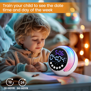 Hỗ trợ TF thẻ AUX âm thanh Hifi Bass Stereo hệ thống âm thanh không dây Soundbar rạp hát tại nhà màu xanh răng loa đồng hồ báo thức nhựa - Product Image 4