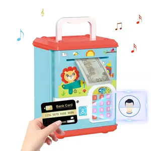 Money Saving Piggy Banks Atm Bank Electronic Coin Money Bank For Kids With Face Recognition Fingerprint Bank Card Password