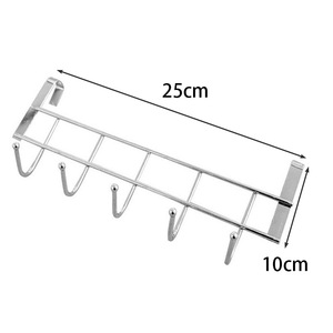 Üst kabine için paslanmaz çelik kapı kanca geri evler için yatak odası için giysi rafı yerden tasarruf Metal havlu asılı - Product Image 6