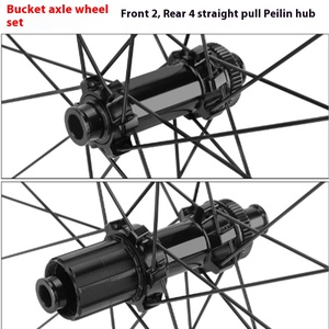 Selbstgefertigter Carbon-Faser T700/T800 Matt-Finish Rennrad-Laufradsatz 38/50/60/73 Rahmenhöhe Schnellspanner Scheibenbremse - Product Image 4