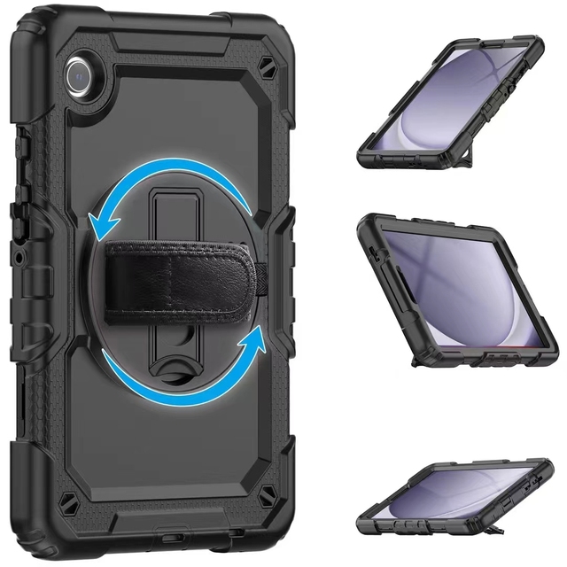 Tablet Case for Samsung Galaxy Tab S9 and A9 Plus A11 Plus 11 Inch  Anti-Slip with Hand Shoulder Strap Hybrid Shockproof Cover