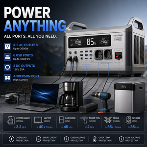 Silver-Guardian <b>Portable</b> Power Station 1500W 2400W 3600W Solar Generator MPPT Pure Sine Wave Fast Charging IP65 - Product Image 4
