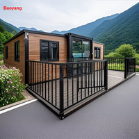 Casa Modular Prefabricada de Acero de 2 Dormitorios, Plegable, Diseño Moderno Personalizado, Casa Portátil en Venta