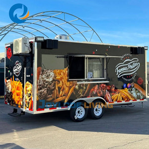 Equipment Fast Delivery Outdoor <b>Design</b> <b>Bbq</b> Ice Cream Container Food <b>Trailer</b> Cheap Cart Truck for Sale - Product Image 1