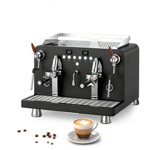 Machine à café semi-automatique professionnelle commerciale en acier inoxydable, 9 bars de pression, contrôle précis de la température, 2 groupes - Product Image 1