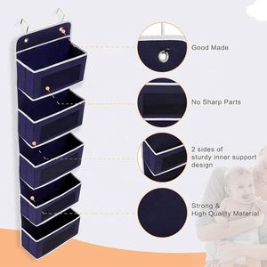 Organisateur suspendu bleu pour porte de placard, salle de bain, chambre de bébé - Product Image 5