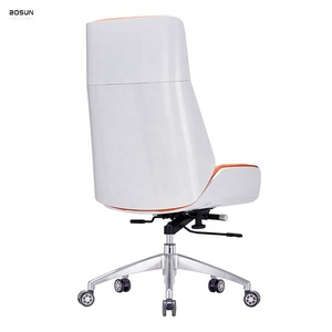 Sedia da Ufficio Ergonomica Moderna, Comoda Poltrona Direzionale Girevole in Pelle PU per Casa e Conferenze, Sedia da Computer Rotante - Product Image 4