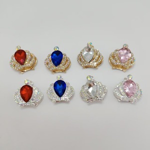 Double-Sided Alloy <b>Crown</b> Crystal Keychain DIY Jewelry Accessory With Synthetic Crystals Portable Spring 2025 Jinhua Origin - Product Image 1