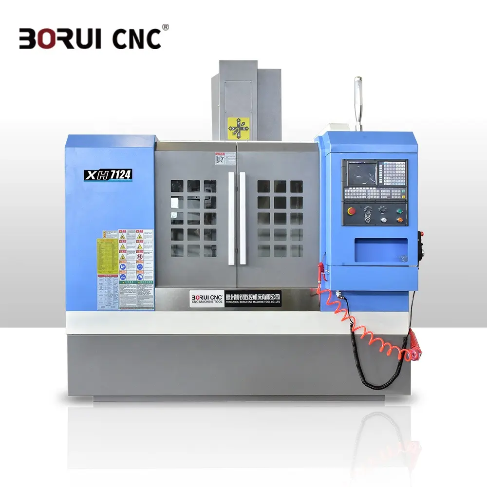 Sıcak satış Cnc freze makinesi küçük XH7124 yaygın olarak kullanılan CNC freze makinesi Spindle mili konik 30 Motor yeni ürün 2020 tek