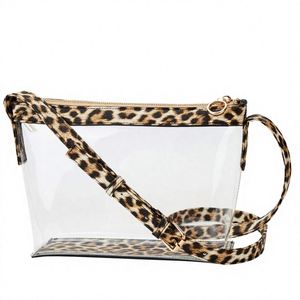 Sac à bandoulière pour femme en PVC imprimé léopard, à sangle unique, tendance hiver, approuvé pour les stades, portable, grande capacité - Product Image 2