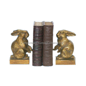 Serre-livres en métal de bonne qualité forme de luxe serre-livres ananas métal aluminium doré fini art moderne - Product Image 4