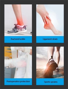 Aide à la marche télescopique de jambe de béquille antidérapante mains libres pour aider à la marche blessure à la cheville dans la <span class=keywords><strong>fracture</strong></span> de l'articulation du mollet et de la cheville - Product Image 5