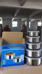 Conjunto de 5 Peças de Tigelas de Preservação de Frescor em Aço Inoxidável de Alta Qualidade com Tampa de Vedação e Caixa de Presente - Product Image 6