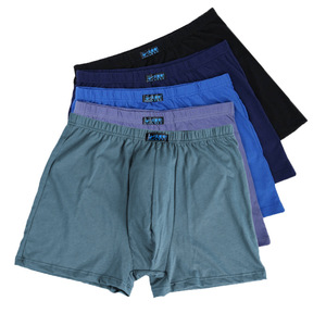 Plus uomo biancheria intima uomo Boxer tinta unita mutandine pantaloncini da uomo in cotone traspirante <span class=keywords><strong>intimo</strong></span> Boxer grandi dimensioni - Product Image 5