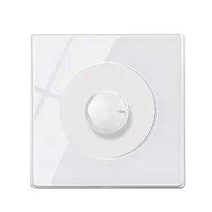 K13 dimmer switch socket tempered glass home big button 10A 250V 86mm model 1 gang light switches