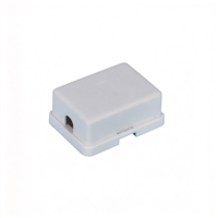 Boîtier de connexion téléphonique 6P2C, double port, boîtier de jonction de bureau, boîtier ABS, contact en cuivre pur, connecteur de fil mural pour ligne fixe