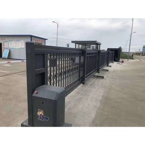 <span class=keywords><strong>Portail</strong></span> coulissant sectionnel antivol en alliage d'aluminium robuste avec télécommande et conception télescopique automatique pour la sécurité extérieure des parcs - Product Image 6