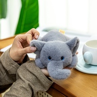 Porte-clés mini éléphant en peluche Kawaii, pendentif doux en forme d'éléphant, ornement de sac à dos, cadeau d'anniversaire