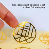Etiquetas Transparentes Personalizadas, Adhesivos Desprendibles, Resistentes al Agua, Logotipo de Empresa, Marcas Registradas