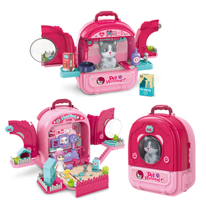 Zaino di alta qualità <span class=keywords><strong>per</strong></span> bambine finta set di giocattoli <span class=keywords><strong>per</strong></span> negozi di animali domestici <span class=keywords><strong>per</strong></span> bambini - Product Image 1