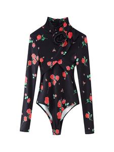 بدلة جسم ضيقة جديدة للصيف ORB الأمريكية ثلاثية الأبعاد مطبوعة نحيفة عالية الخصر طقم سراويل ضيقة كاجوال - Product Image 6