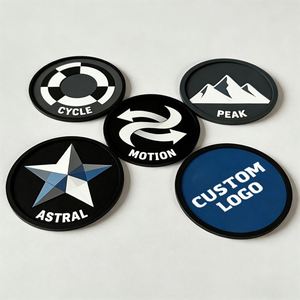 Wholesale Custom logo Soft <b>Silicone</b> Pvc Rubber Car Cup <b>coaster</b> for Promotional Gifts - Product Image 1