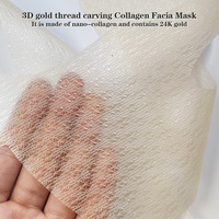 Masque Visage Thermo-Lifting au Collagène et Fil Doré 24K, Nano-Raffermissant, Hydratant, Anti-Âge, Végétalien, en Feuille, Marque Privée OEM