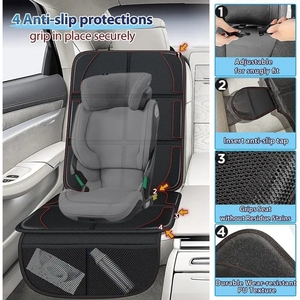 Funda Impermeable para Asiento de Coche, Tela Oxford 600D, Protector de Asiento para la Seguridad del Bebé, con Acolchado Grueso y 2 Bolsillos de Almacenamiento - Product Image 1