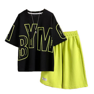 BCA Enfants Vêtements De Luxe Ensemble Enfant <span class=keywords><strong>Garon</strong></span> Lettre Imprimer Mode T-Shirt avec Logo Imprimé Couleur Unie Style Décontracté Prix - Product Image 1