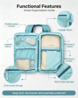 Sac à dos de randonnée en polyester hydrofuge avec compartiment pour ordinateur portable de grande capacité 35L, bandoulière amovible, sac de voyage OEM