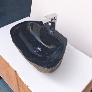 Lavabo en marbre Pebble pour comptoir, lavabo <span class=keywords><strong>de</strong></span> salle <span class=keywords><strong>de</strong></span> bain <span class=keywords><strong>haut</strong></span> <span class=keywords><strong>de</strong></span> <span class=keywords><strong>gamme</strong></span>, vente directe usine pour hôtels et villas - Product Image 1