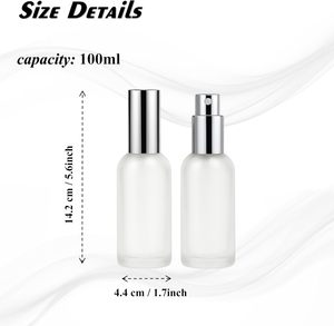 Botella de Perfume de Vidrio Transparente Cuadrada de 30 ml, 50 ml, 100 ml, con Tapa de Bambú, Serigrafía Transparente, Tapa de Rosca, Sellado, Logotipo Personalizado OEM - Product Image 2