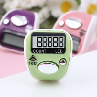 Cincin Penghitung Mini dengan Lampu LED 100 Suara Beep Penuh Penghitung Manual untuk Menghitung dan Membaca