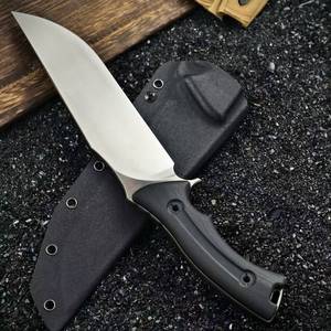 Cuchillo <span class=keywords><strong>de</strong></span> Caza <span class=keywords><strong>de</strong></span> Hoja Fija <span class=keywords><strong>de</strong></span> Acero DC53 <span class=keywords><strong>de</strong></span> Alta Resistencia, Mango G10, Espiga Completa, Punta Caída, Cuchillo <span class=keywords><strong>de</strong></span> Supervivencia para Exteriores con Funda Kydex EDC - Product Image 3