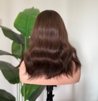 Perruques juives en cheveux humains vierges de haute qualité, ligne de cheveux naturelle, vague, dentelle suisse, perruque juive casher