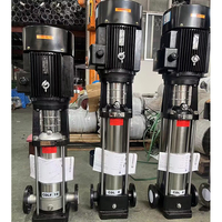 Pompe centrifuge submersible multi-étages verticale en acier inoxydable de 5,5 CV avec moteur pour l'industrie automobile