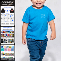 T-shirt unisexe avec logo personnalisé, 180 GSM, 100% coton, t-shirt uni pour garçons et filles, 5 couleurs disponibles, t-shirts décontractés à col rond pour enfants, 100% coton