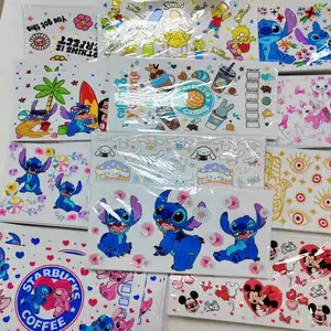 Wraps Factory First-hand Price Sticker Label Waterproof Uv Dtf Cup Wrap Transfers Uv Dtf Cup Wrap Transfers Uv Dtf Wraps 16oz