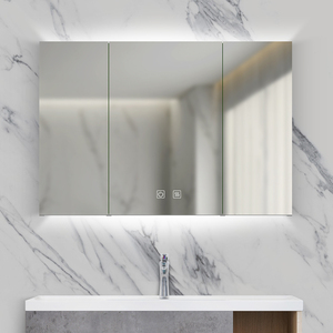 Coiffeuse murale intelligente en acier inoxydable à Led, 22 pièces, grande salle de bains, <span class=keywords><strong>toilette</strong></span>, rangement de médicaments, <span class=keywords><strong>miroir</strong></span> - Product Image 1