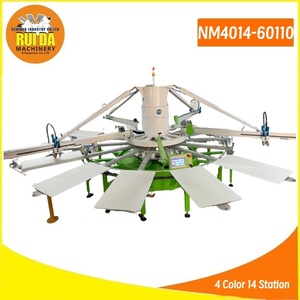 DGRUIDA Prensa Automática de 4 Colores y 14 Estaciones con Paleta Grande para Ropa de Gran Tamaño y Cajas de Cartón, Serigrafía - Product Image 2