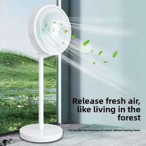 Ventilateur de circulation d'air haut de gamme avec télécommande, moteur DC sans balais à 7 pales, silencieux, double usage (sol et bureau) pour la maison - Product Image 1
