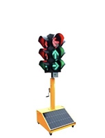 Feux de signalisation portables à LED de qualité ingénierie, alimentés par énergie solaire, en matériau PC, avec compte à rebours rouge, vert, jaune et flèches, 200mm, 300mm, 400mm