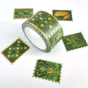 Custom high quantity manufacture waterproof stamp foil washi tape